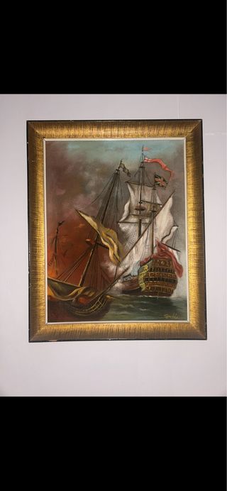 Cuadro Batalla Naval A. Sanchiz