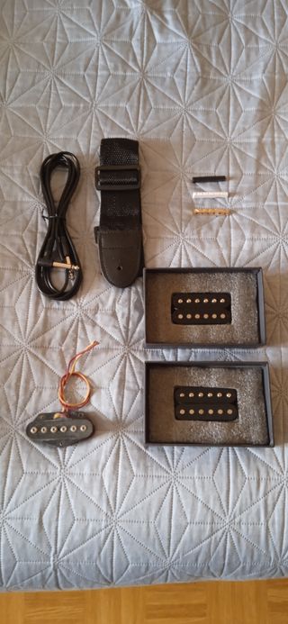 Pastillas Guitarra Eléctrica + Cable,correa y ceji