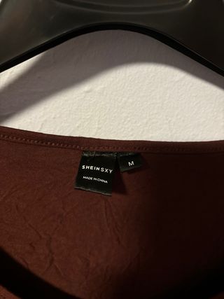 Camiseta manga larga marrón