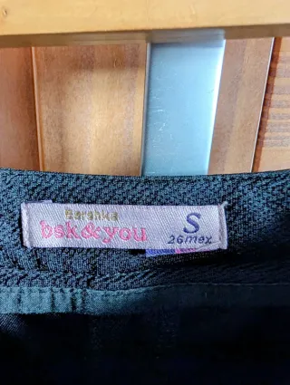 Minifalda-pantalón negra