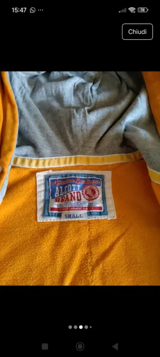 Felpa con cappuccio arancione