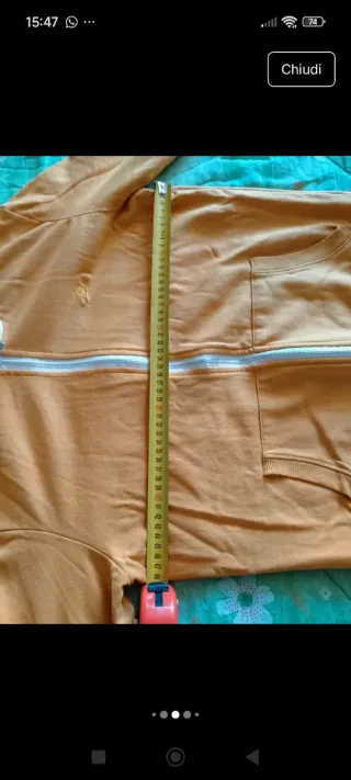 Felpa con cappuccio arancione