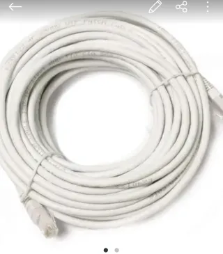 Cable Ethernet 20m Blanco
