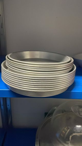 Teglie rotonde in alluminio per gastronomia