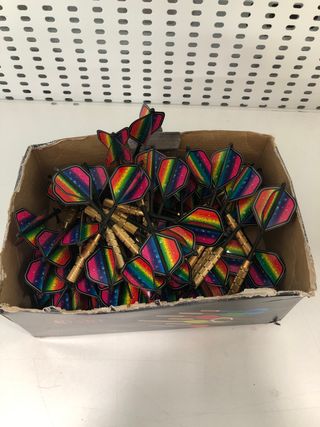 Lote 69 dardos arcoíris