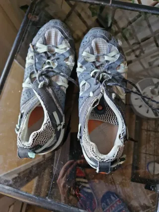 Zapatillas Merrell senderismo mujer gris/verde