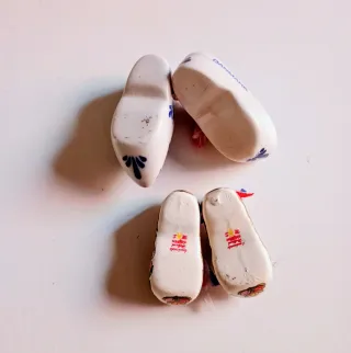 2 Coppie Zoccoli Olandesi Souvenir