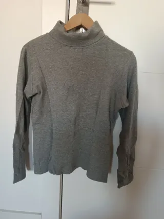 2 Jerséis Cuello Alto Gris y Marrón