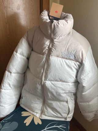 Plumas The North Face Beige y Blanco