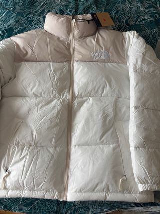 Plumas The North Face Beige y Blanco