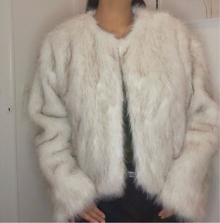 Chaqueta pelo blanco