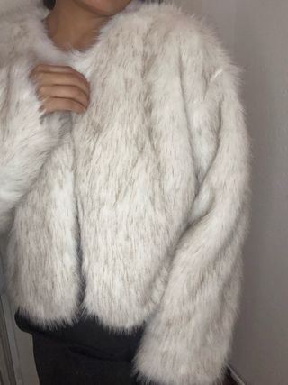 Chaqueta pelo blanco