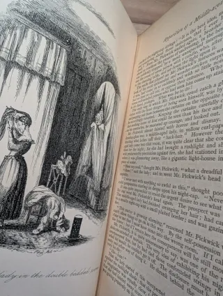 Libro vintage The Pickwick papers, Charles Dickens