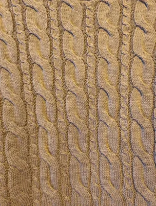 Jersey Stradivarius trenzado gris Talla S