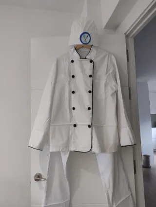 Disfraz Cocinero/a Tela: Casaca, pantalón y gorro