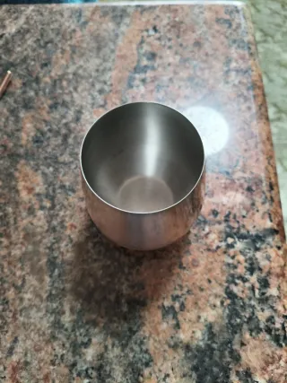 Taza/vaso metal y madera