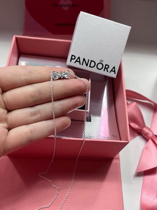 Conjunto Pandora de lazo Plateado