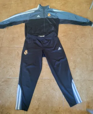 Chándal Adidas Real Madrid Negro/Gris