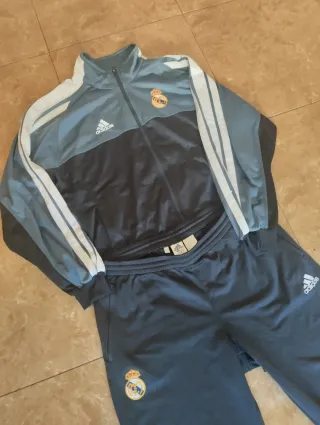 Chándal Adidas Real Madrid Negro/Gris