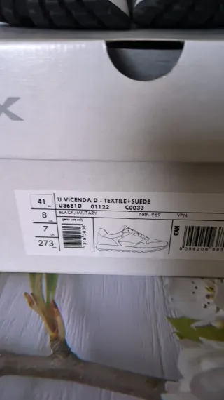 ♨️ Scarpe Geox Taglia 41 Nero/Verde