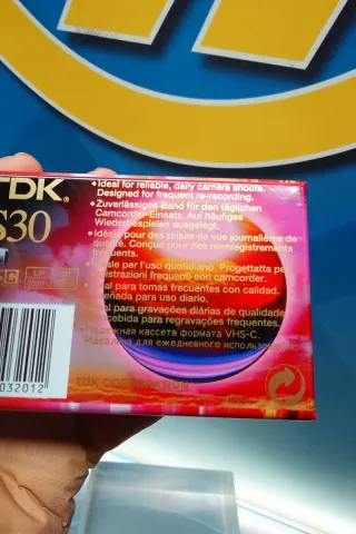 Cinta VHS TDK HS30 Nueva