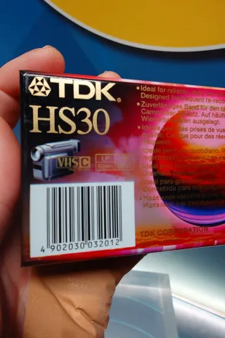 Cinta VHS TDK HS30 Nueva