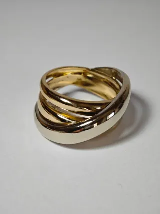 Anillo Oro Blanco y Amarillo 18kt