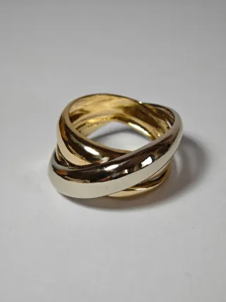 Anillo Oro Blanco y Amarillo 18kt
