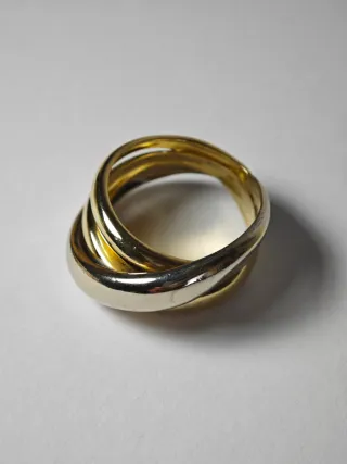 Anillo Oro Blanco y Amarillo 18kt