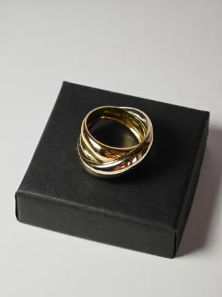 Anillo Oro Blanco y Amarillo 18kt