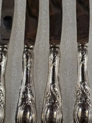 Set 6 Coltelli Argento Vintage