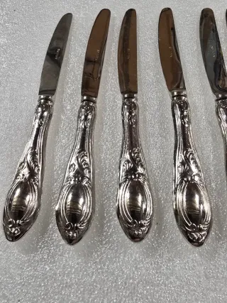 Set 6 Coltelli Argento Vintage