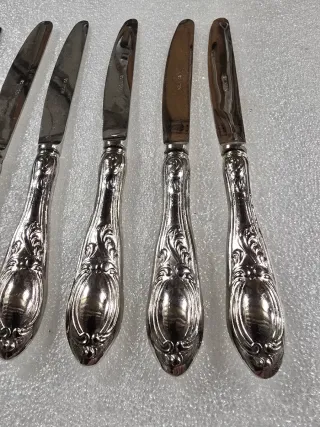 Set 6 Coltelli Argento Vintage
