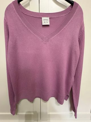 Jersey Lefties cuello pico lila Talla XS