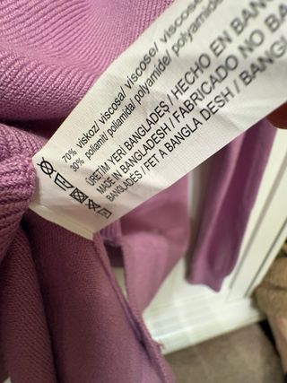 Jersey Lefties cuello pico lila Talla XS