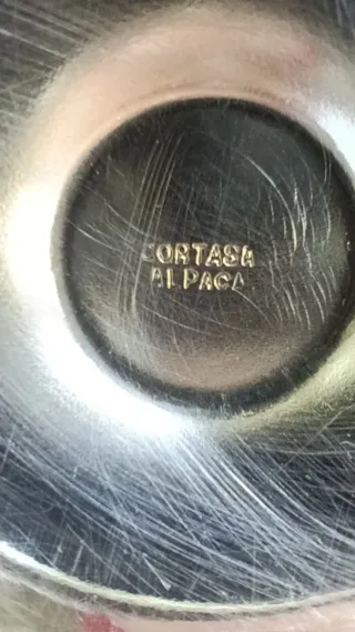 Cenicero antiguo gallo metal