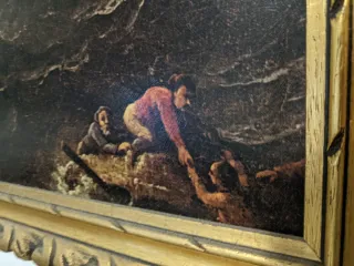 Cuadro escena caza de ballenas