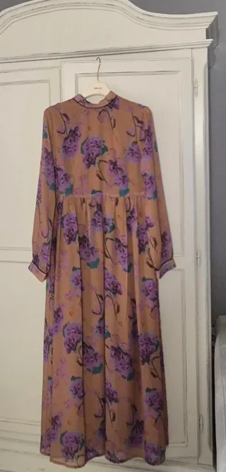 Lost Ink abito floreale foderato tg 38