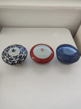 Set 3 ciotole porcellana decorate