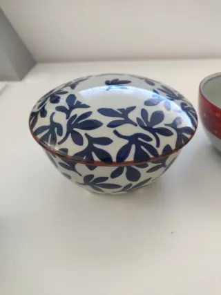 Set 3 ciotole porcellana decorate