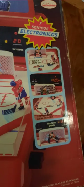 Juego de hockey electrónico retro