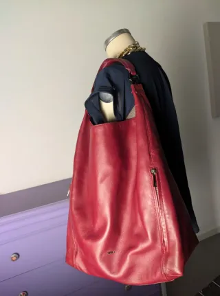 Furla Borsa Grande Pelle Borgogna