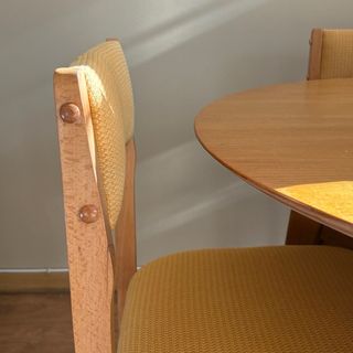 Juego de 4 Sillas Vintage Madera