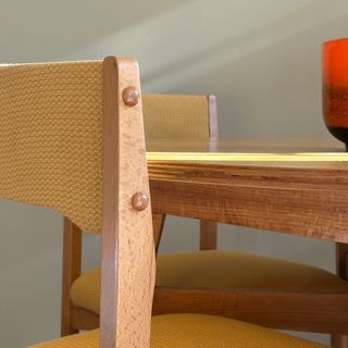 Juego de 4 Sillas Vintage Madera