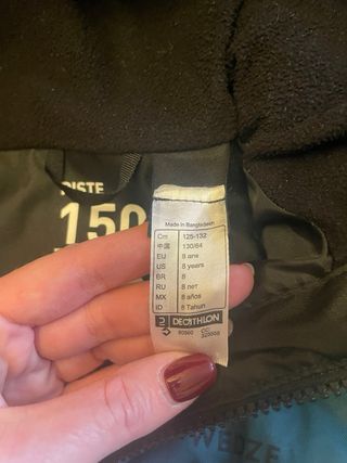 Giubbotto sci bambino Wedze 125/132 cm