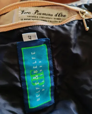 Piumino Belfe Vintage Piuma d'Oca Tg M