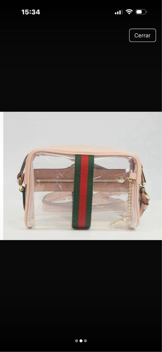 Borsa Gucci Orphidia Rosa Trasparente