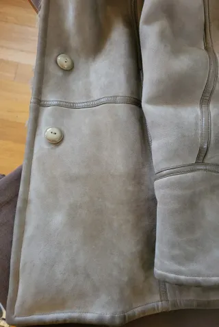 Giacca Montone Shearling Calda Beige/Marrone