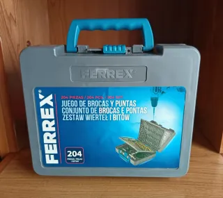 Juego de brocas, puntas, etc. 204 piezas