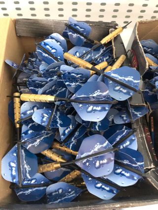 Lote 172 dardos azules y dorados